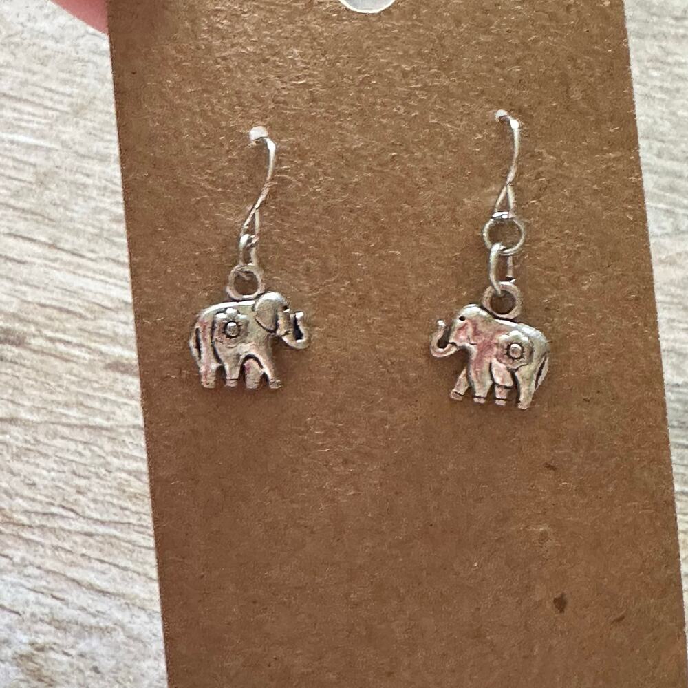 BOGO FREE SILVER Elephant earrings